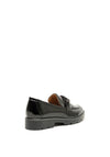 Zanni Daqia Patent Chain Loafers, Black
