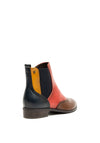Zanni & Co. Varosha Brogue Chelsea Boots, Red Multi