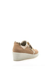 Zanni & Co. Lanzhou Zip Wedged Trainers, Nude