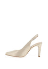 Zany Shimmer Sling Back Court Shoes, Gold