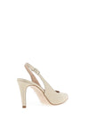 Zany Shimmer Sling Back Court Shoes, Gold