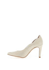 Zany Glitter Scalloped Pointed Toe Court Shoes, Gold