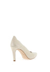 Zany Glitter Scalloped Pointed Toe Court Shoes, Gold