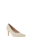 Zany Pebbled Suede Court Shoes, Gold