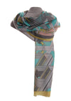 Zelly Bridget Belts and Buckles Print Scarf, Multi