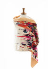 Zelly Colour Splash Luxury Wrap, Beige Multi