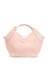 Zen Collection Snake Print Handle Satchel Bag, Pink