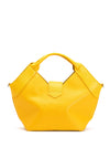 Zen Collection Snake Print Handle Satchel Bag, Yellow