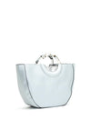 Zen Collection Marble Handle Handbag, Silver
