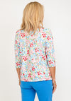 Leon Collection Ella Floral Buttoned Blouse, Pink Multi