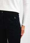 Zerres Jane Zip Pocket Slim Trousers, Navy