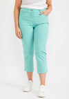 Zerres Cora Cropped Slim Comfort Jeans, Turquoise